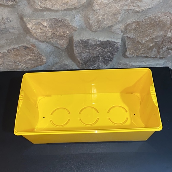 Classic Yellow Lego Storage Bin. 14x7 - Picture 7 of 7